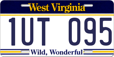 WV license plate 1UT095