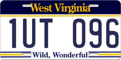 WV license plate 1UT096