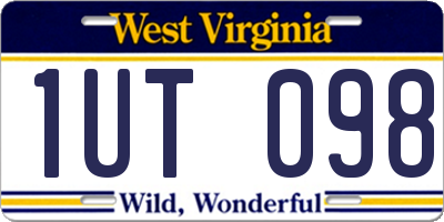 WV license plate 1UT098