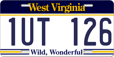 WV license plate 1UT126
