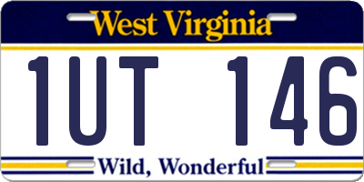 WV license plate 1UT146