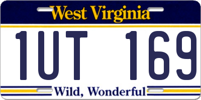 WV license plate 1UT169