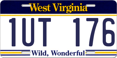 WV license plate 1UT176
