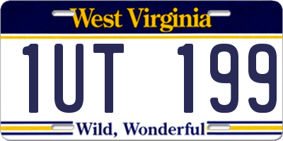 WV license plate 1UT199