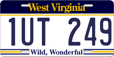 WV license plate 1UT249