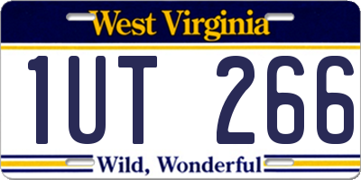 WV license plate 1UT266