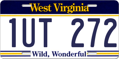 WV license plate 1UT272