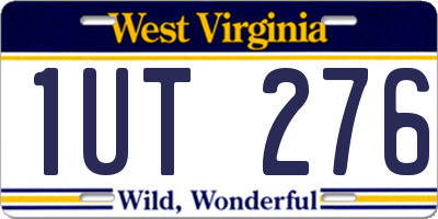 WV license plate 1UT276