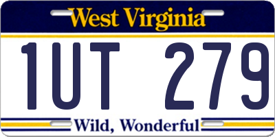 WV license plate 1UT279