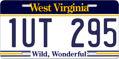 WV license plate 1UT295