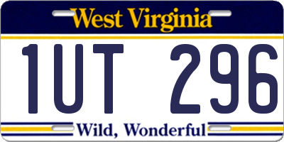 WV license plate 1UT296