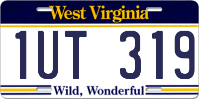 WV license plate 1UT319