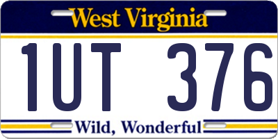 WV license plate 1UT376