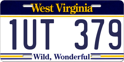 WV license plate 1UT379