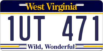 WV license plate 1UT471