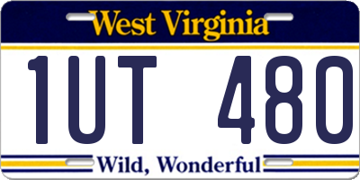 WV license plate 1UT480