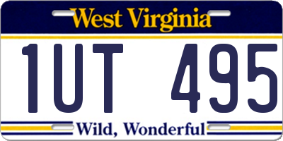 WV license plate 1UT495