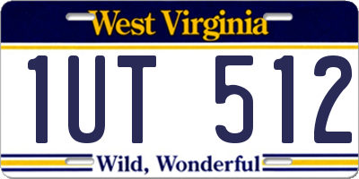 WV license plate 1UT512