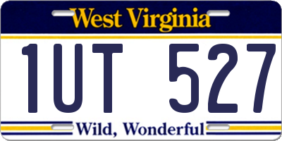 WV license plate 1UT527