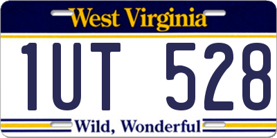 WV license plate 1UT528