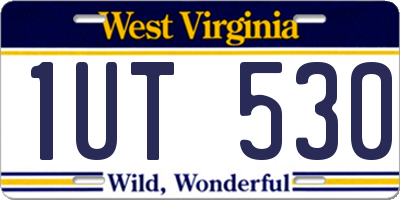 WV license plate 1UT530