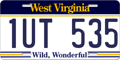 WV license plate 1UT535