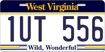 WV license plate 1UT556
