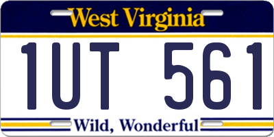 WV license plate 1UT561