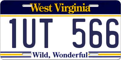 WV license plate 1UT566