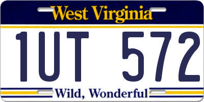 WV license plate 1UT572