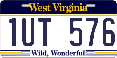 WV license plate 1UT576