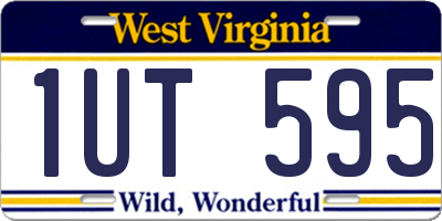 WV license plate 1UT595