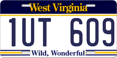 WV license plate 1UT609