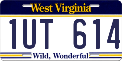 WV license plate 1UT614