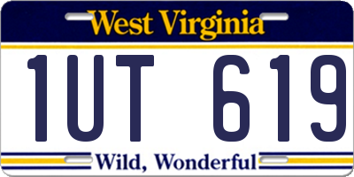 WV license plate 1UT619