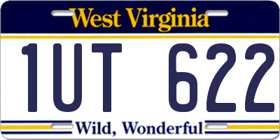 WV license plate 1UT622
