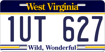 WV license plate 1UT627