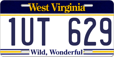 WV license plate 1UT629