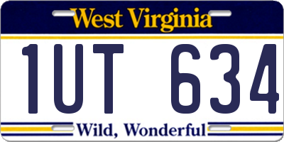 WV license plate 1UT634