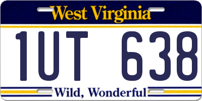 WV license plate 1UT638