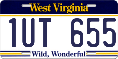 WV license plate 1UT655