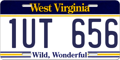 WV license plate 1UT656