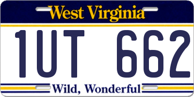 WV license plate 1UT662