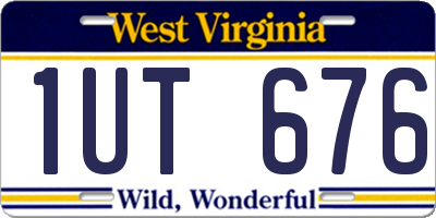 WV license plate 1UT676