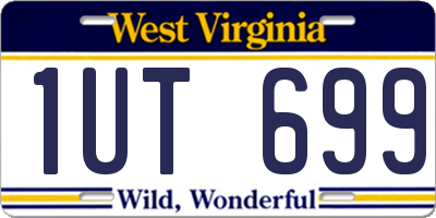 WV license plate 1UT699