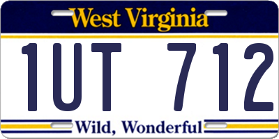 WV license plate 1UT712