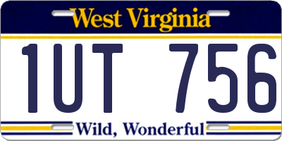 WV license plate 1UT756