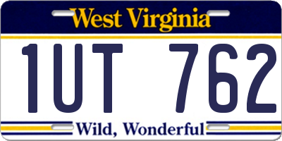 WV license plate 1UT762