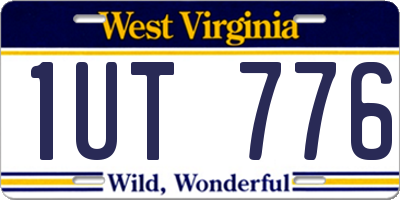 WV license plate 1UT776