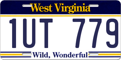 WV license plate 1UT779